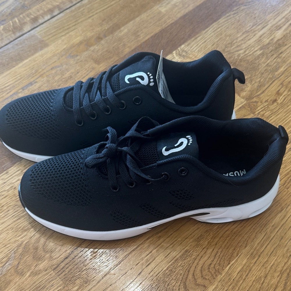 Black Mesh Sneakers